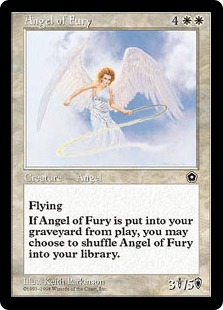 《憤怒の天使/Angel of Fury》[PO2] 白R