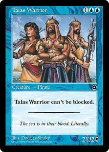 《タラスの戦士/Talas Warrior》[PO2] 青R