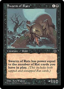 《ネズミの大群/Swarm of Rats》[PO2] 黒C