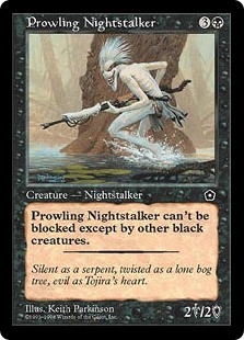 《うろつく夜魔/Prowling Nightstalker》[PO2] 黒C