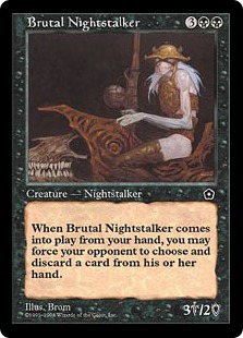 《粗暴な夜魔/Brutal Nightstalker》[PO2] 黒U
