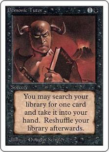 悪魔の教示者/Demonic Tutor》[2ED] 黒U | 日本最大級 MTG通販サイト 