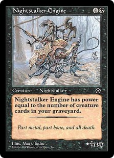 《夜魔のエンジン/Nightstalker Engine》[PO2] 黒R