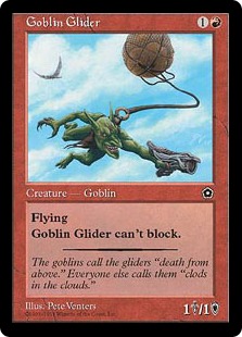 《ゴブリンの滑空者/Goblin Glider》[PO2] 赤C