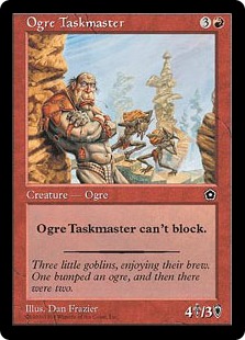 《オーガの監督官/Ogre Taskmaster》[PO2] 赤U