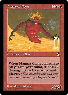 《マグマの巨人/Magma Giant》[PO2] 赤R
