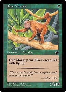 《樹上生活の猿/Tree Monkey》[PO2] 緑C