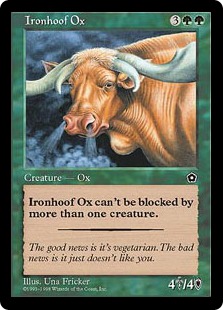 《鉄の蹄の雄牛/Ironhoof Ox》[PO2] 緑U