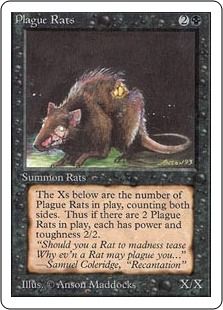 疫病ネズミ/Plague Rats》[2ED] 黒C | 日本最大級 MTG通販サイト 