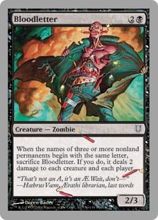 【Foil】《Bloodletter》 黒C[UNH] 黒C