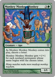 【Foil】《Monkey Monkey Monkey》 緑C[UNH] 緑C