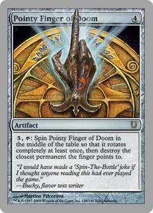 【Foil】《Pointy Finger of Doom》 茶R[UNH] 茶R