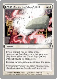 【Foil】《Erase (Not the Urza's Legacy One)》 白C[UNH] 白C