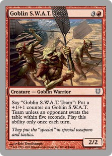 【Foil】《Goblin S.W.A.T. Team》 赤C[UNH] 赤C