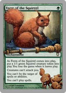【Foil】《Form of the Squirrel》 緑R[UNH] 緑R