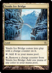 【Foil】《氷の橋、天戸/Tendo Ice Bridge》[BOK] 土地R