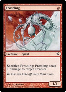 【Foil】《凍らし/Frostling》[BOK] 赤C