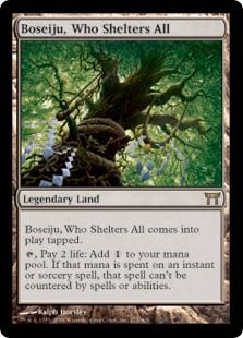 《すべてを護るもの、母聖樹/Boseiju, Who Shelters All》[CHK] 土地R