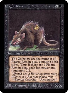 《疫病ネズミ/Plague Rats》[LEA] 黒C