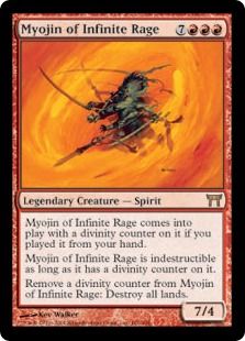 【Foil】《激憤明神/Myojin of Infinite Rage》[CHK] 赤R