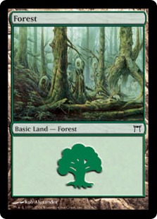 【Foil】(303)《森/Forest》[CHK] 土地