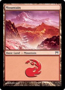 【Foil】(299)《山/Mountain》[CHK] 土地