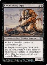 【Foil】《血に飢えた大峨/Bloodthirsty Ogre》[CHK] 黒U