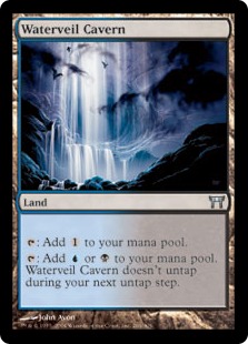 【Foil】《水まといの洞窟/Waterveil Cavern》[CHK] 土地U