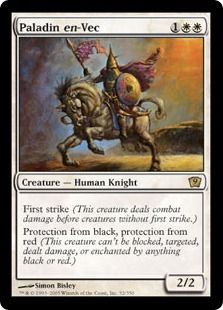 【Foil】《ヴェクの聖騎士/Paladin en-Vec》[9ED] 白R