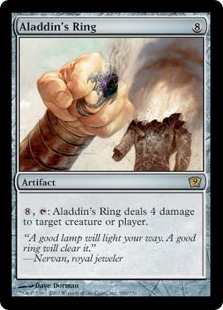 【Foil】《アラジンの指輪/Aladdin's Ring》[9ED] 茶R