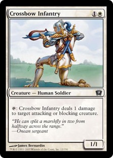 【Foil】《弩弓歩兵/Crossbow Infantry》[9ED] 白C