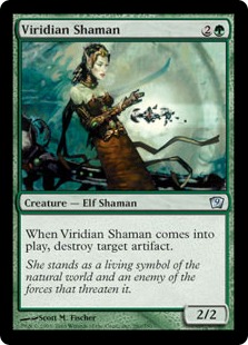 【Foil】《ヴィリジアンのシャーマン/Viridian Shaman》[9ED] 緑U