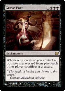【Foil】《墓穴までの契約/Grave Pact》[9ED] 黒R