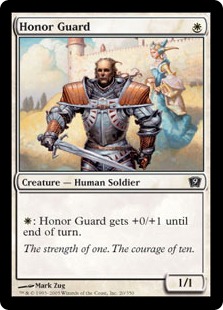【Foil】《儀仗兵/Honor Guard》[9ED] 白C