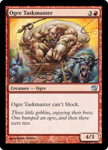 【Foil】《オーガの監督官/Ogre Taskmaster》[9ED] 赤U