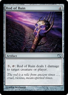 【Foil】《破滅のロッド/Rod of Ruin》[9ED] 茶U