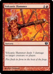 【Foil】《火山の鎚/Volcanic Hammer》[9ED] 赤C
