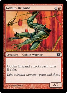 【Foil】《ゴブリンの盗賊/Goblin Brigand》[9ED] 赤C