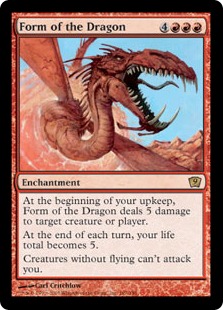 【Foil】《ドラゴン変化/Form of the Dragon》[9ED] 赤R