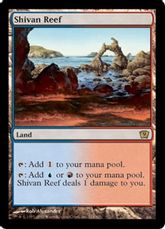 【Foil】《シヴの浅瀬/Shivan Reef》[9ED] 土地R