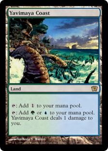【Foil】《ヤヴィマヤの沿岸/Yavimaya Coast》[9ED] 土地R