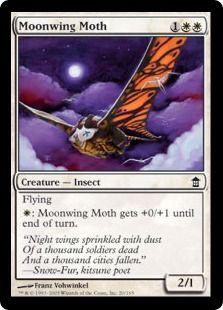 【Foil】《月翼の蛾/Moonwing Moth》[SOK] 白C