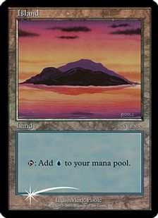 【Foil】《島/Island》(ベータ版)[アリーナ] 土地