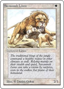 《サバンナ・ライオン/Savannah Lions》[2ED] 白R