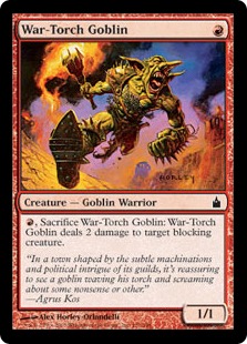 《戦松明のゴブリン/War-Torch Goblin》[RAV] 赤C