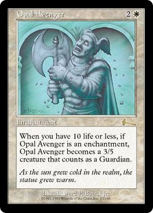 【Foil】《オパールの報復者/Opal Avenger》[ULG] 白R