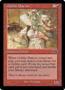 ゴブリンの女看守/Goblin Matron》[USG] 赤C | 日本最大級 MTG通販 