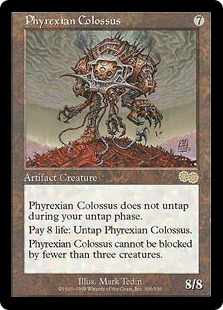 《ファイレクシアの巨像/Phyrexian Colossus》[USG] 茶R
