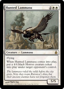 《狩り立てられたラマスー/Hunted Lammasu》[RAV] 白R