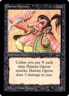 《ハスランの女オーガ/Hasran Ogress》[ARN] 黒C